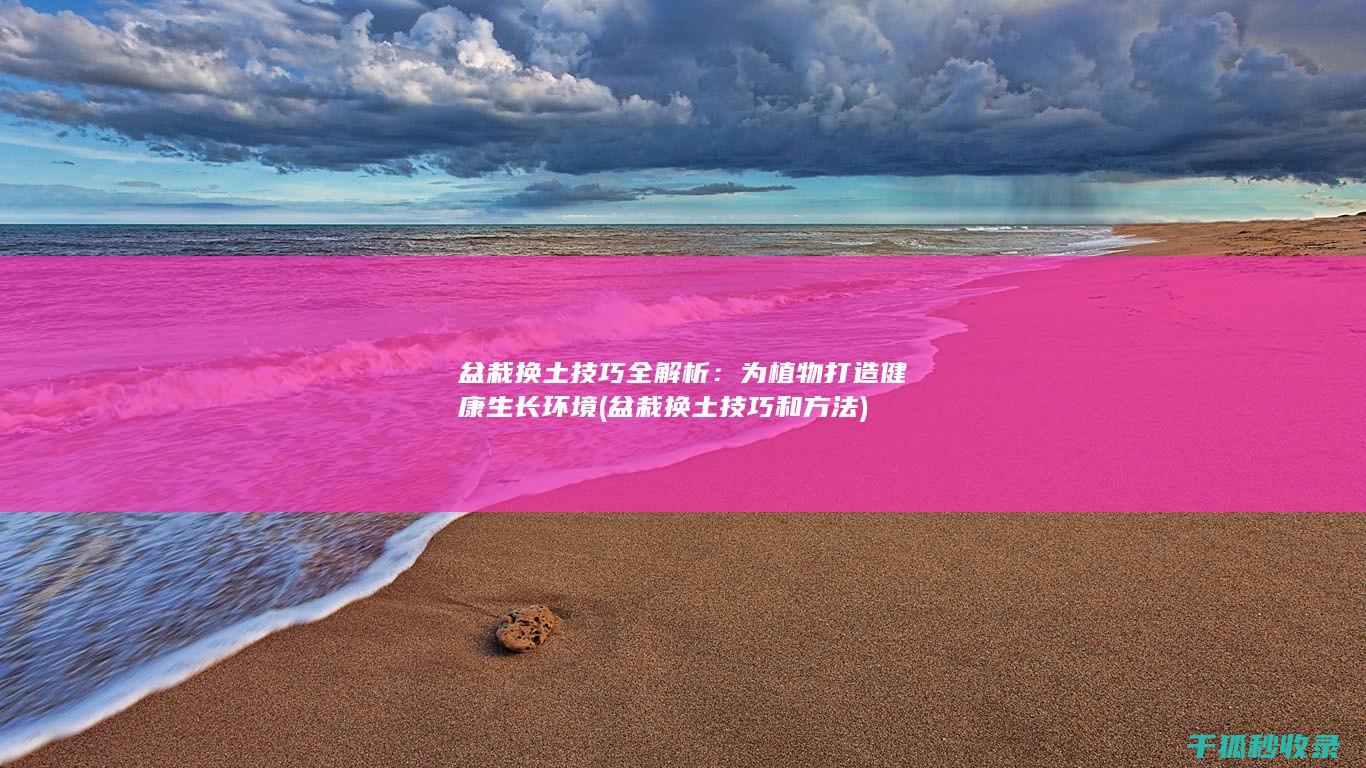 盆栽换土技巧全解析：为植物打造健康生长环境 (盆栽换土技巧和方法)