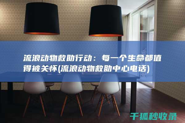 流浪动物救助行动：每一个生命都值得被关怀 (流浪动物救助中心电话)