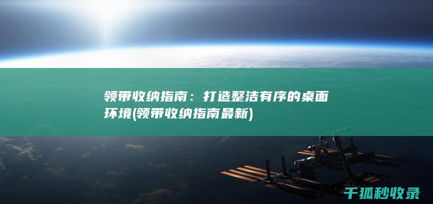 领带收纳指南：打造整洁有序的桌面环境 (领带收纳指南最新)